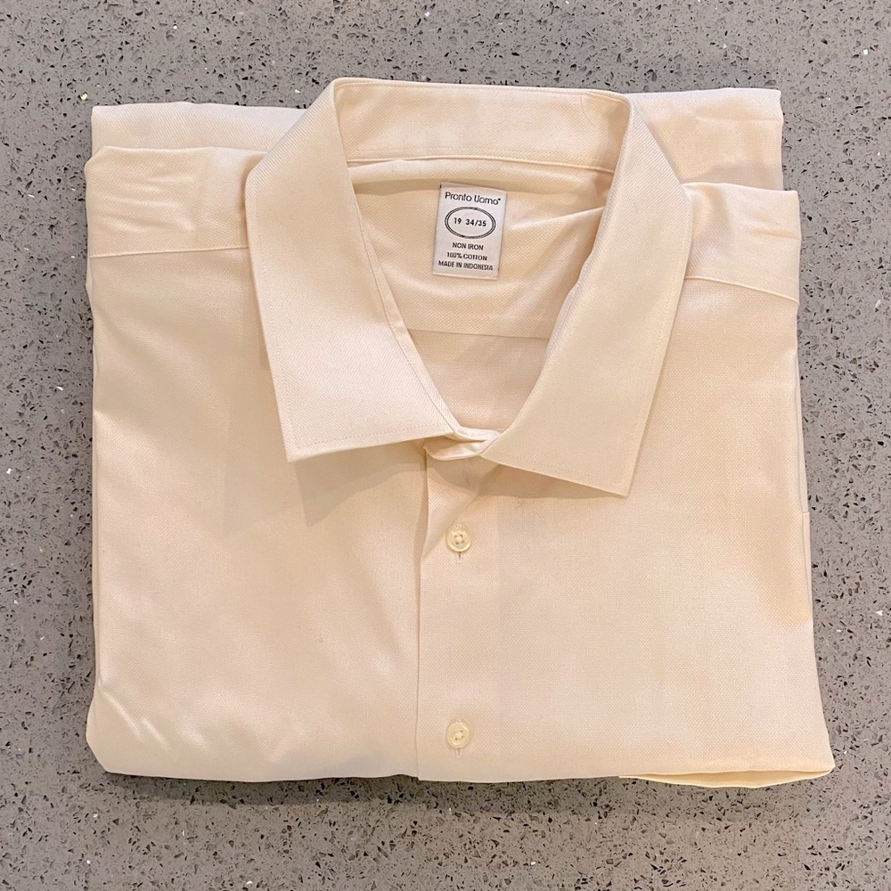 Men’s Pronto Uomo White Dress Shirt